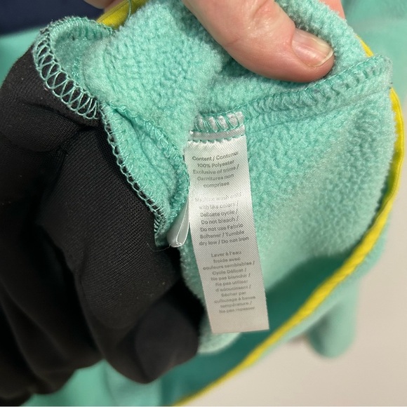 Herschel Supply Co. Mint Green Pullover Quarter Button Fleece Sweatshirt XL - Picture 6 of 10